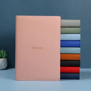 2024新款时尚设计A5彩色PU皮革封面笔记本内衬内页日记记事本设计您自己的笔记本粉色