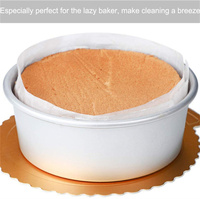 Premium Quality 40gsm Double-Sided Greaseproof Parchment Paperboard Liner for Cake Pans Springform Pans Baking Bread Food