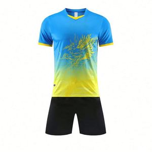 Uniformes de Fútbol Personalizados al Por Mayor, Tallas Grandes, 100% Poliéster, Secado Rápido, Transpirables, para Entrenamiento, Unisex - Product Image 1