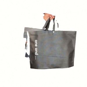 Sac de courses pliable en non-tissé, personnalisé avec logo imprimé, recyclable et réutilisable avec bouton – Meilleures ventes - Product Image 3