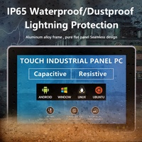 Panneau d'écran tactile industriel 10.1 pouces IP65 PC capacitif/résistance tablette intégrée/montage mural/ordinateur de bureau/VESA sans ventilateur O