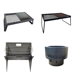 Braciere a Carbone per Campeggio all'Aperto, Griglia BBQ in Acciaio a Forma di Casa con Rivestimento in Polvere - Product Image 3