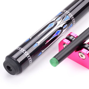 โรงงานขายส่ง SW รับผลิตตามสั่ง OEM ODM ไม้คิวคาร์บอนไฟเบอร์ หัวใหญ่ สำหรับเล่นพูลจีน แบล็คเอท มาตรฐานความเร็ว 1/2 แยกส่วน ไม้คิวพิเศษ - Product Image 1