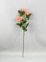 Penjualan Langsung Pabrik PE Faux Realistic Real Touch Mawar Buatan Berwarna Pink Tampak Asli Ranunculus Tahan UV Batang Tunggal Tahun Baru