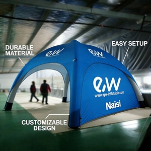 Station gonflable d'événement <span class=keywords><strong>de</strong></span> publicité <span class=keywords><strong>de</strong></span> tente gonflable serrée par air durable <span class=keywords><strong>de</strong></span> dôme d'araignée pour la publicité - Product Image 3