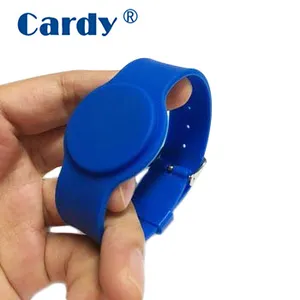 TK4100 T5577 EM4200 LF 125KHz RFID Wristband Silicone Waterproof For Water Park Access Control Ticketing Bracelet