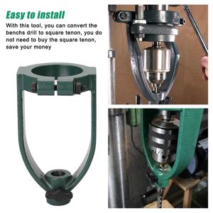 <span class=keywords><strong>Outil</strong></span> de conversion pour perceuse d'établi, accessoire de conversion pour perceuse d'établi, accessoire de refit pour perceuse d'établi en machine à tenons carrés - Product Image 4
