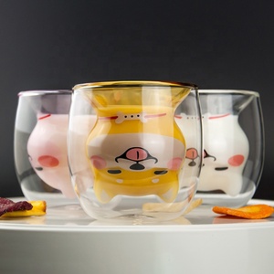 Cartone animato orso di natale doppia parete <span class=keywords><strong>tazza</strong></span> di vetro cartone animato gatto <span class=keywords><strong>cane</strong></span> modelli <span class=keywords><strong>tazza</strong></span> di vetro <span class=keywords><strong>tazza</strong></span> <span class=keywords><strong>da</strong></span> tè <span class=keywords><strong>tazza</strong></span> <span class=keywords><strong>da</strong></span> caffè - Product Image 1