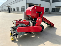 Machine d'emballage automatique de films étirables pour ensilage avec moteur et boîte de vitesses, faible bruit, pour l'emballage de balles de luzerne et de tiges de maïs, idéale pour les petites exploitations