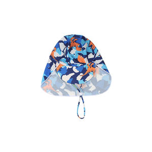 Ensemble de maillot de bain 3 pièces pour garçons 2026 - Maillot de bain à manches longues, short de bain et <span class=keywords><strong>bonnet</strong></span> de bain imprimé dessin animé, protection solaire intégrée - Product Image 4