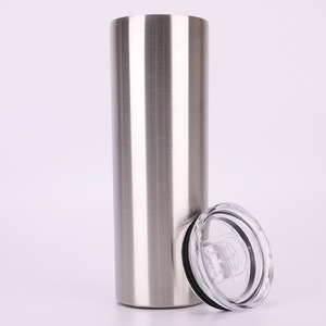 Venta al por mayor 15oz de agua tazas de doble pared de vacío de acero inoxidable aislado flaca vasos con tapa steaw - Product Image 1