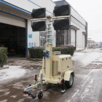 Nouvelle tour d'éclairage mobile à LED, générateur diesel, tour d'éclairage portable pour travaux en extérieur