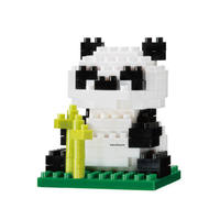 Serie de Modelos de Animales, Bloques de Construcción de Micropartículas: León/Tigre/Pinguino/Panda (Juguete de Ladrillos de Plástico ABS para Ensamblar)
