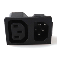 Enchufe de Alimentación CA de 5 Pines, Macho y Hembra, 10A 250V, Hecho de Cobre, Nylon y Latón, Compatible con EE. UU. y Australia