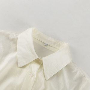 Camicia Beige <span class=keywords><strong>Trasparente</strong></span> con Bottoni a Maniche Lunghe del Produttore, Nuovi Stili di Moda Estiva, Bluse e Camicie da Donna Eleganti e Sensuali - Product Image 5