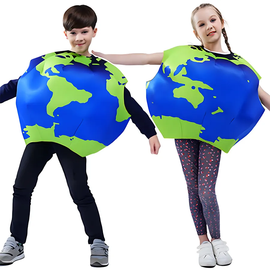 Fun Kids' Earth Class Spoof Sponges inflatable globe suit for Stage Show Halloween Rave Concerts