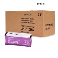 50 rouleaux de papier thermique pour échographie UPP-110 HG compatible avec l'imprimante Sony