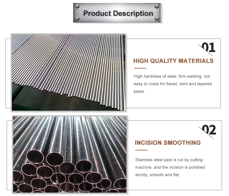 Stainless Steel Pipe Seamless Pipe 304 304L316 316L 347 32750 32760 904L