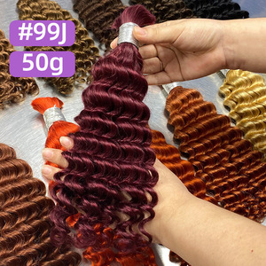 <span class=keywords><strong>Extensiones</strong></span> de Cabello Humano Virgen Vietnamita Rizado FYD al por Mayor, Paquetes de Cabello Humano Ondulado Profundo 10A para Trenzas Boho - Product Image 5