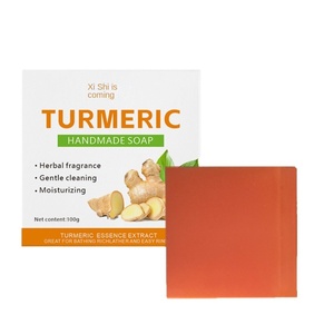 Xi Shi curcuma fatto a mano olio essenziale zenzero solido Bar sapone 100g Guangdong 3 anni di vita Multi-uso bagno per il viso tutti i tipi di pelle - Product Image 5