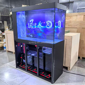 Slimme grote zwarte rechthoekige aquarium in de aanbieding, winkeldisplay, viskom 6ft complete set, ultrahelder glas. - Product Image 5