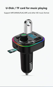 Reproductor <span class=keywords><strong>MP3</strong></span> Portátil para Auto G47 con Placa Decodificadora 5.0, Carga Rápida Dual USB C, Transmisor FM Manos Libres Multifuncional - Product Image 2