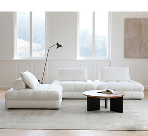 Gran Cuadrado Minimalista de Suelo Moderno, Tela de Lino, Relleno de Espuma, Funda Extraíble, Solo <span class=keywords><strong>Perezoso</strong></span> - Product Image 2