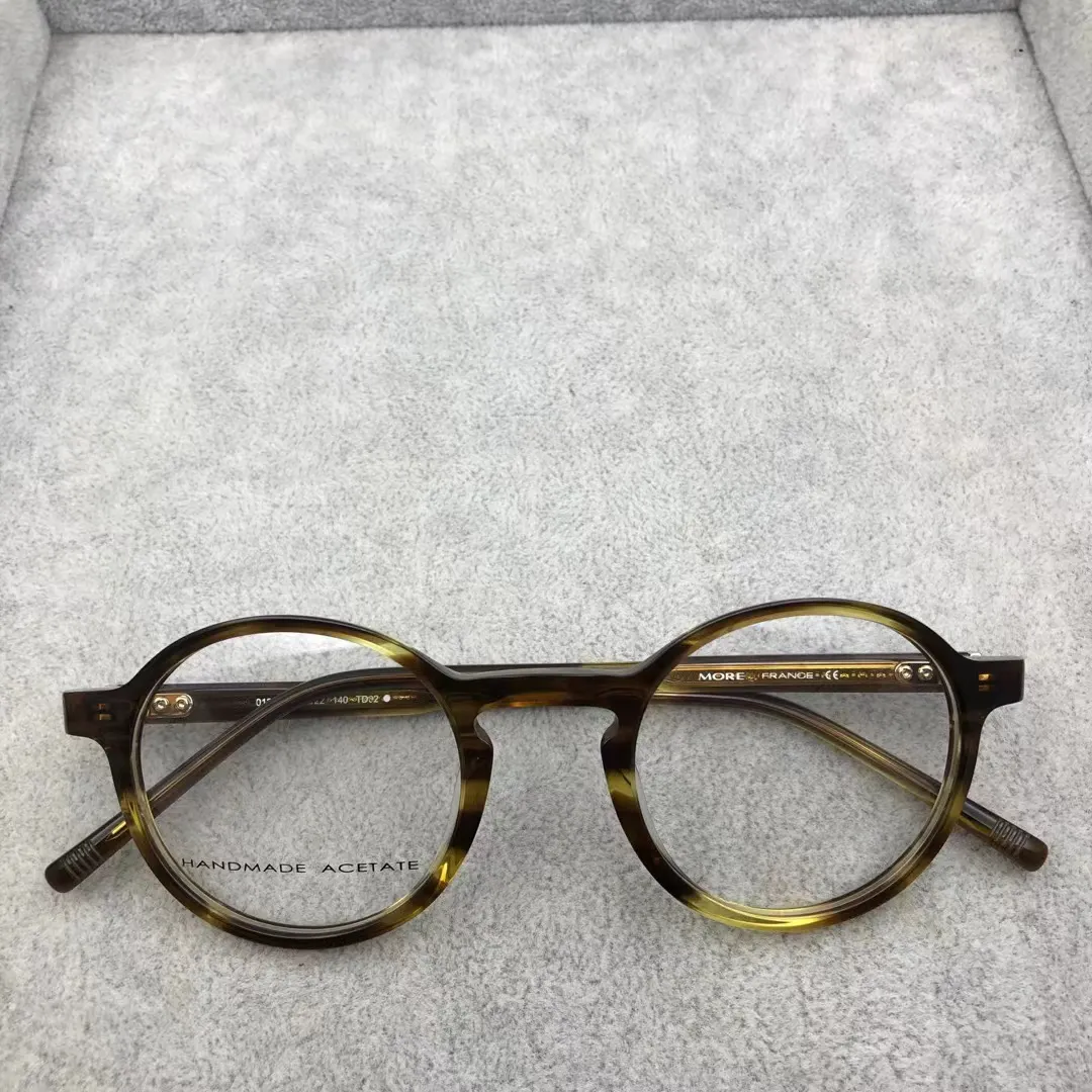 2021 France Eyewear Brands Round fashion optical frame Unisex Retro glasses Acetate Eyeglasses Frame CS22090M