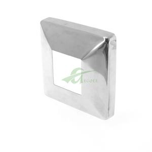 Decorazione pavimento Post tubo quadrato 40*40 50*50Mm corrimano Base piastra copertura ringhiera scala copertura Base tubo - Product Image 3