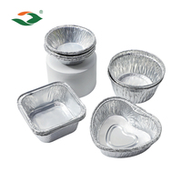 Barquette à tartelette jetable anti-déformation et résistante à la graisse pour hôtel, café, pâtisserie, 30 ml, en aluminium, pour tartelettes aux œufs