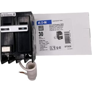 Disjoncteur Eaton Cutler Hammer 30 ampères 2 pôles avec protection contre les fuites à la terre (GFCI) - Product Image 1