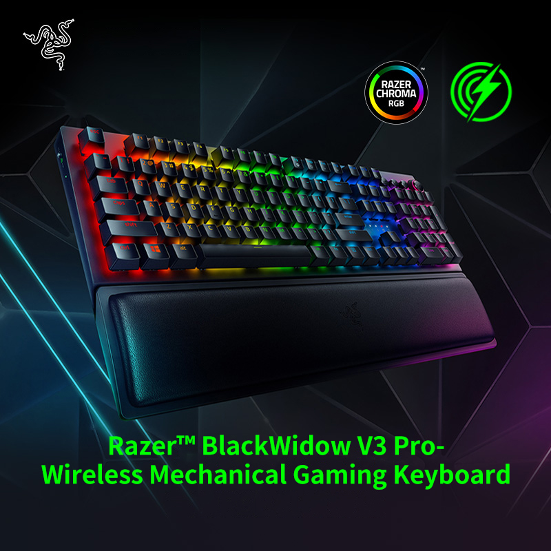 【超美品】Razer BLACKWIDOW V3 PRO 本体 Razer Blackwidow V3 Pro JP Yellow Switch Wireless Gaming
