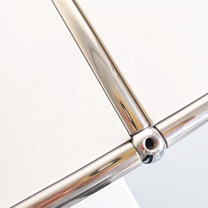 Modern <strong>High</strong> End Stainless Steel Bedroom Nightstand Modular Two Drawers White <strong>Bedside</strong> <strong>Table</strong> for Hotel Home Villa - Product Image 5