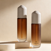 Flacon de luxe en verre de 30 ml (1 oz) pour brillant à lèvres avec applicateur, tube vide personnalisé pour gloss, flacon de fond de teint liquide pour emballage de maquillage