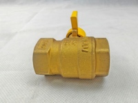 Válvula de Mariposa de Latón Forjado Niquelado de Alta Resistencia DN15 con Roscas Hembra BSP/NPT, OEM Disponible, Diseñada para Control de Agua
