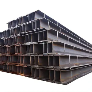Profil balok besi kualitas tinggi baja karbon ringan ISO logam ringan rentang Gratis baja ringan bingkai struktur H Beam Matte