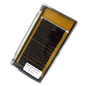 Pestañas postizas de seda de terciopelo, personalizadas, coreanas, prémium, negras, individuales, precio al por mayor - Product Image 2