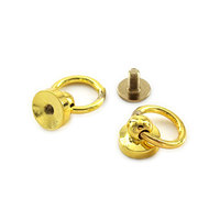Accessoires de quincaillerie DIY en laiton de 10 mm : Clip latéral pour sac à main, boucle de suspension, vis pour coque de téléphone, rivets, fermoirs de connexion durables