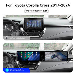 MOOKAKA Dual 12,3 Pulgadas 5 Grados Radio Estéreo de Coche para <span class=keywords><strong>Toyota</strong></span> <span class=keywords><strong>Corolla</strong></span> <span class=keywords><strong>Cross</strong></span> 2017-2024 Reproductor de DVD Multimedia Android GPS Carplay - Product Image 2