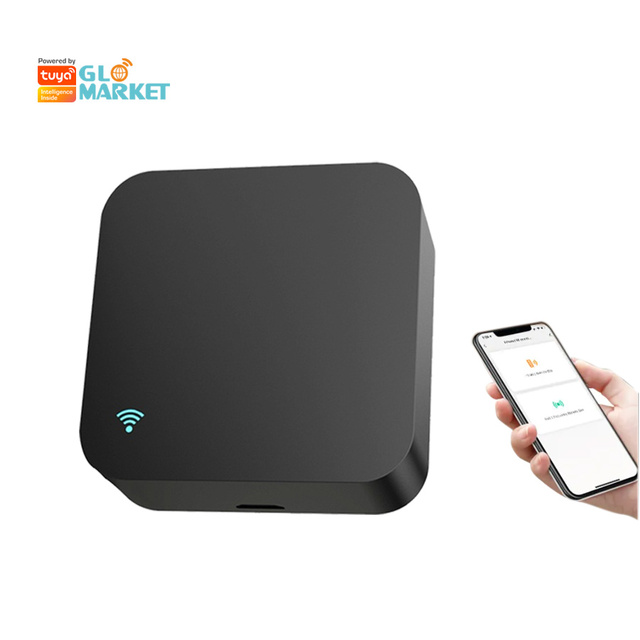 Glomarket Tuya Smart APP Control IR+RF Universal Remote Temperature Humidity Sensor Modern Design Wireless Voice Control Alexa