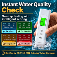 Analyseur d'eau potable numérique portable LS310 avec tests de conductivité, TDS, COD, TOC, UV275 et de température
