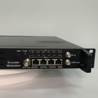 Codificador Modulador de 12 Canales HD SDI DVB-C/DVB-T RF/IP MPEG2/MPEG4 con Gestión Web-NMS para Transmisión de TV por Cable Digital