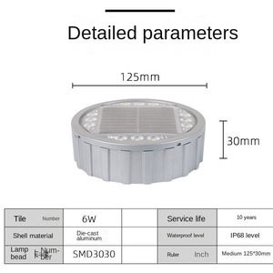 โคมไฟพลังงานแสงอาทิตย์แบบฝังใต้พื้นดินสำหรับติดถนน - Product Image 2