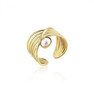 Fashion <b>Ring</b> with PERLAS A0348 for Women High Quality Jewelry - Product Image 2