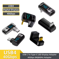 90 Derece USB C Adaptörü Dik Açılı U Şekilli Tip C Adaptör 40Gbps Veri Aktarımı PD 140W USB4.0 8K 60Hz Video Thunderbolt 3/4 için