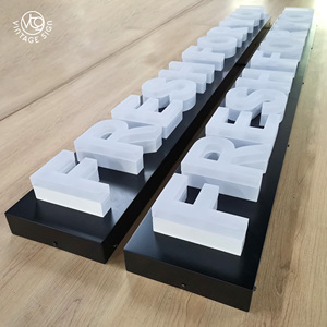 <span class=keywords><strong>Letras</strong></span> 3D del alfabeto iluminadas, <span class=keywords><strong>letras</strong></span> Led acrílicas de canal de amor para tienda de letreros publicitarios Led delanteros, para exteriores - Product Image 6