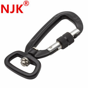 C601S1H3 venta al por mayor bajo <span class=keywords><strong>precio</strong></span> llavero resistente mosquetón giratorio gancho Clip hebilla aluminio 4KN correa <span class=keywords><strong>de</strong></span> perro mosquetón - Product Image 1