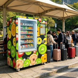เครื่องจำหน่ายสินค้าอัตโนมัติแบบไร้คนดูแล 24 ชั่วโมง สำหรับขนมและเครื่องดื่ม ผู้ผลิตเครื่องขายสินค้าอัจฉริยะ - Product Image 4
