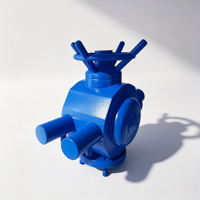 Modèles industriels complexes imprimés en 3D en résine personnalisée, peints, prototypes pour applications d'ingénierie