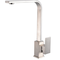 Robinet de cuisine de luxe moderne en alliage de zinc, monocommande, avec cartouche céramique, noir mat, mitigeur chaud/froid, à poser sur plan